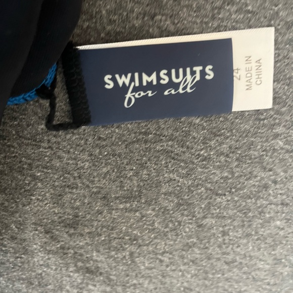 Swimsuit for all. NWT one piece blue bathing suit. Blue. 24 - Picture 7 of 8